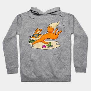 Fox Diver Swimming goggles Hoodie